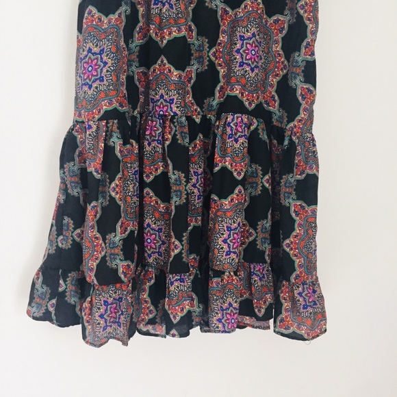 *DONATED* BAND OF GYPSIES Boho Flowy Printed Tunic Top Mini Dress - Picture 3 of 13